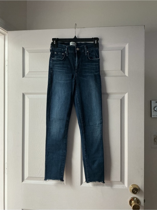 Agolde Denim - Agolde Dark Blue High-Rise Skinny Jeans